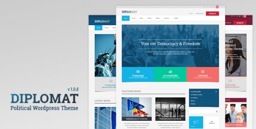 Diplomat - Political WordPress Theme